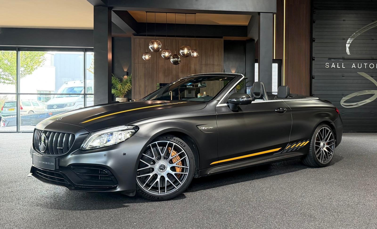 Mercedes-Benz C-klasse Cabrio AMG 63 S Premium Plus Pack Fin, Auto's, Automaat, Dealer onderhouden, Achterwielaandrijving, Gebruikt