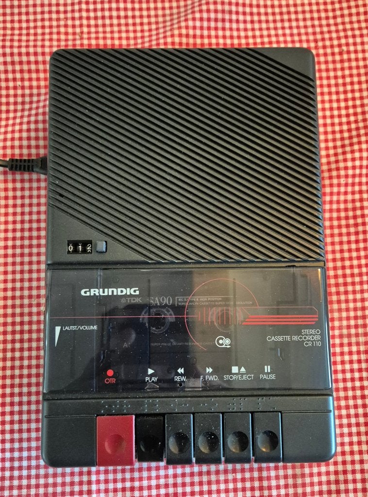 Vintage grundig cr 110 cassette recorder., Ophalen of Verzenden, Overige merken