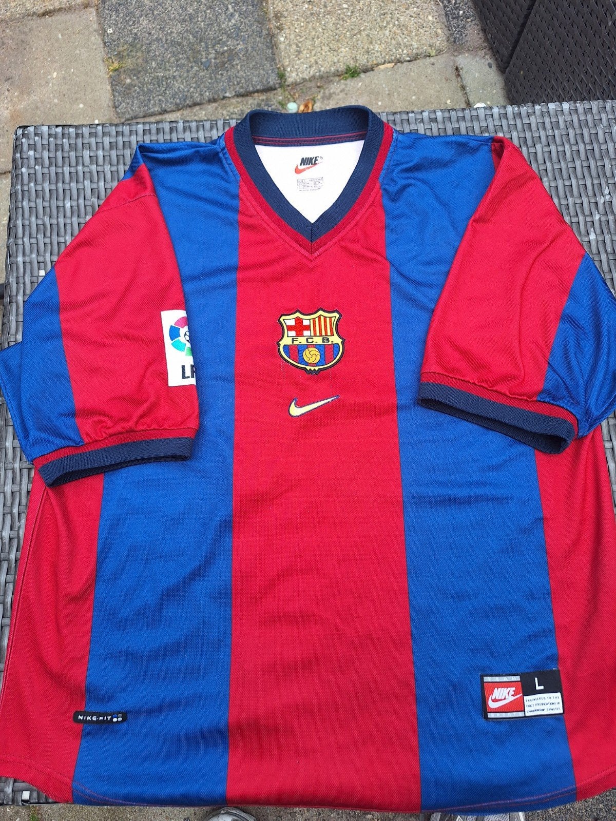 Vintage Nike Fc Barcelona Voetbalshirt 1998/99 Maat L
., Ophalen of Verzenden, Zo goed als nieuw, Shirt