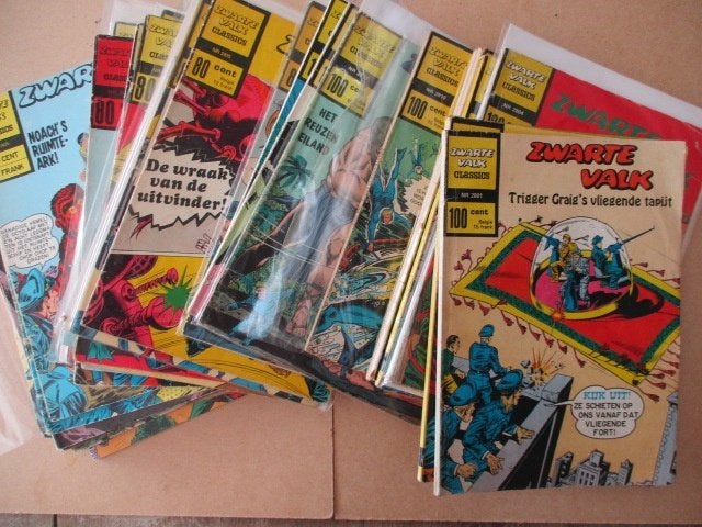 w0508 zwarte valk 1 t/m 36, Meerdere stripboeken, Ophalen, Gelezen