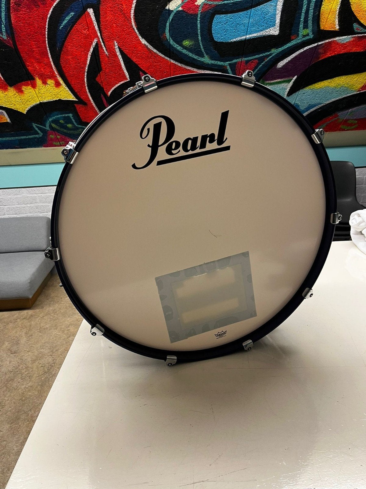 Pipeband pearl Basdrum met hardcase - Zo goed als nieuw, Ophalen of Verzenden, Zo goed als nieuw, Pearl