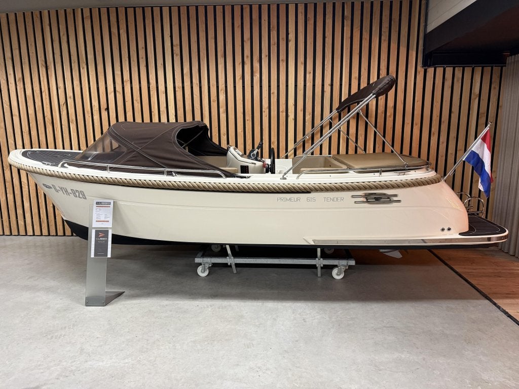 PRIMEUR 615 EXCLUSIVE'40PK HONDA' BIMINI TOPDEK Bj22 610 620, Tender, 0 cm, Primeur, 2 m