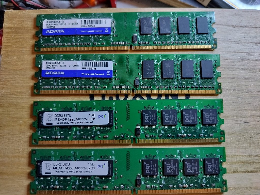DDR2 dimms divers 1GB 2GB, Gebruikt, Verzenden, DDR2, Desktop