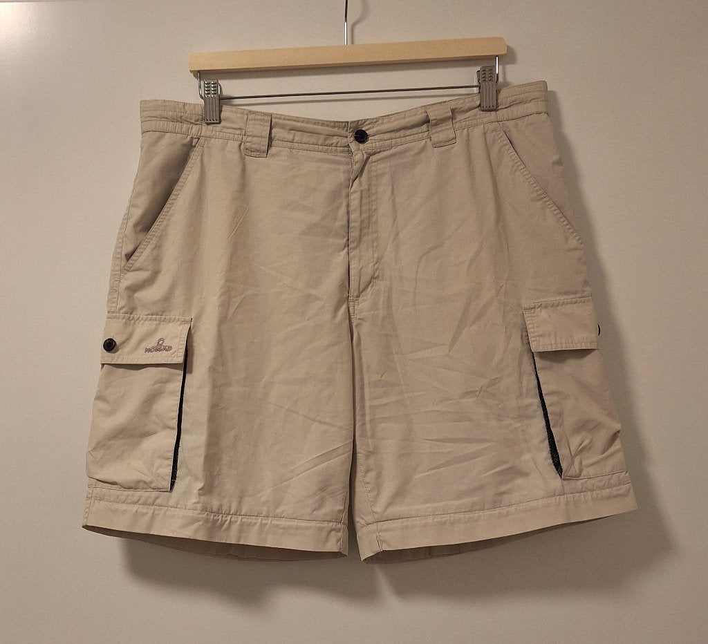 NOMAD heren korte broek maat L – zandkleur – meerdere zakken, Maat 52/54 (L), Beige, Ophalen of Verzenden, Zo goed als nieuw