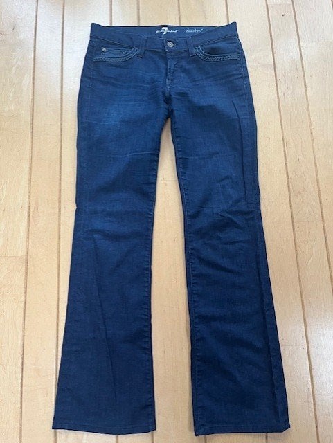 7 For All Mankind jeans W 28 bootcut dames low rise ZGAN, Zo goed als nieuw, W28 - W29 (confectie 36), 7 for all mankind, Verzenden