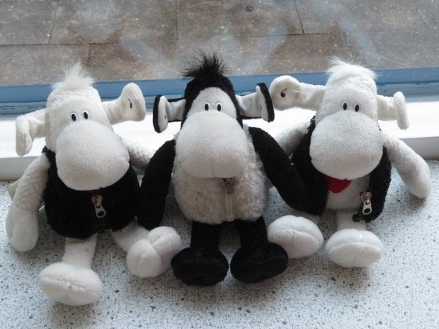 Wit Schaapje of schaap merk Sheepworld Nici AG zwart jasje, Overige typen, Nieuw, Ophalen of Verzenden, Met label