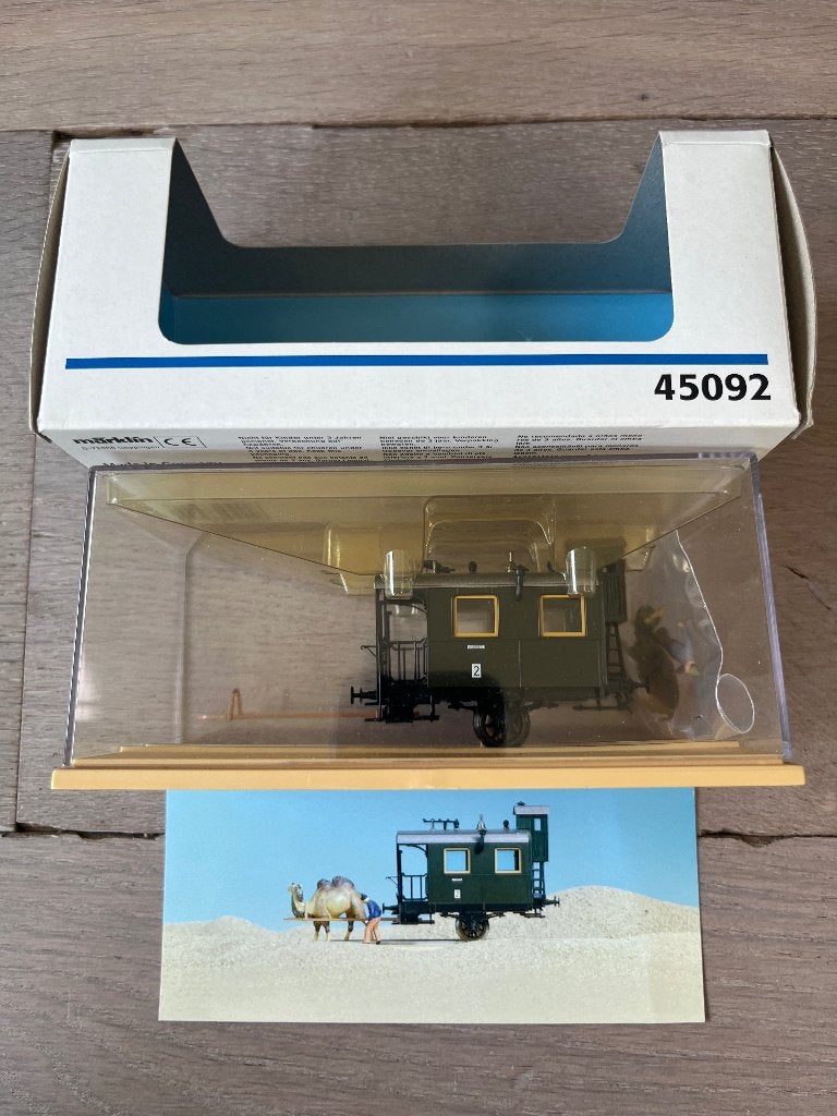 Marklin 45092 ho wagon met figuren nieuwstaat, Wisselstroom, Ophalen of Verzenden, Märklin, Nieuw