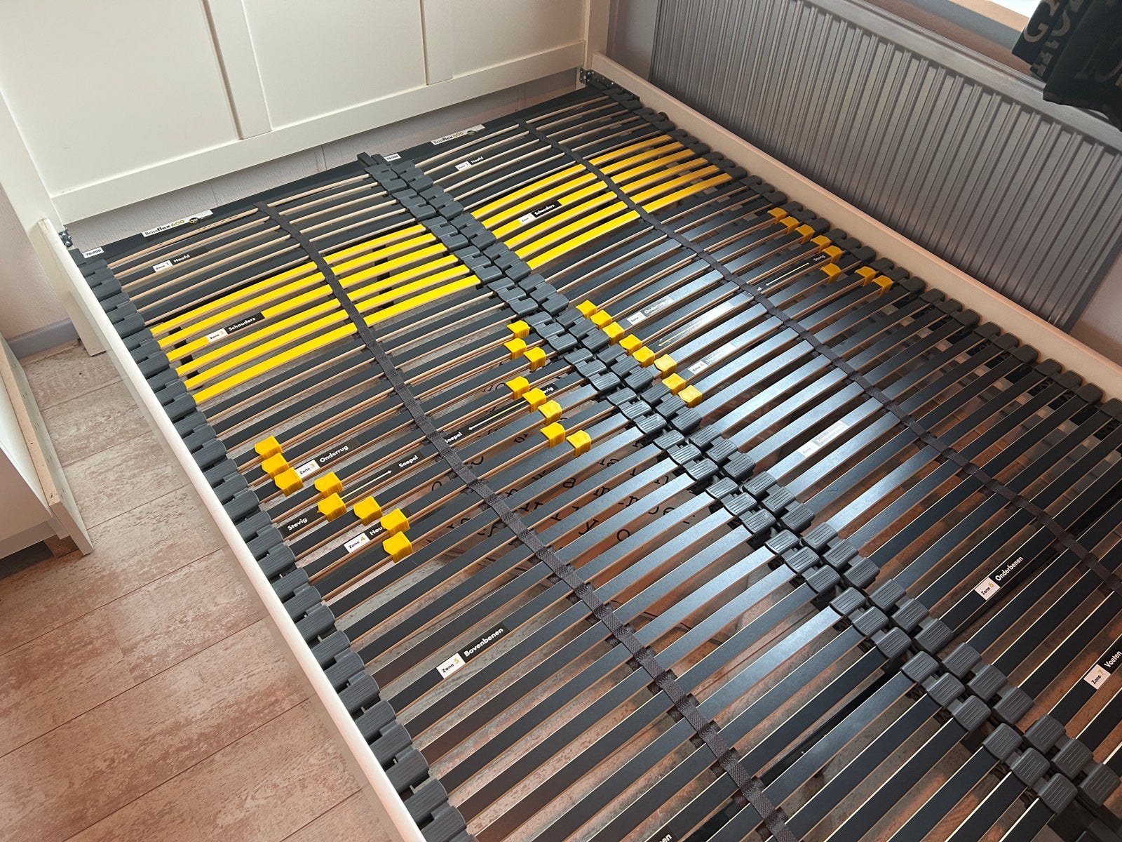 Lattenbodem Bossflex 600 70x200 2stuks, Ophalen, Zo goed als nieuw, Bedbodem, 200 cm