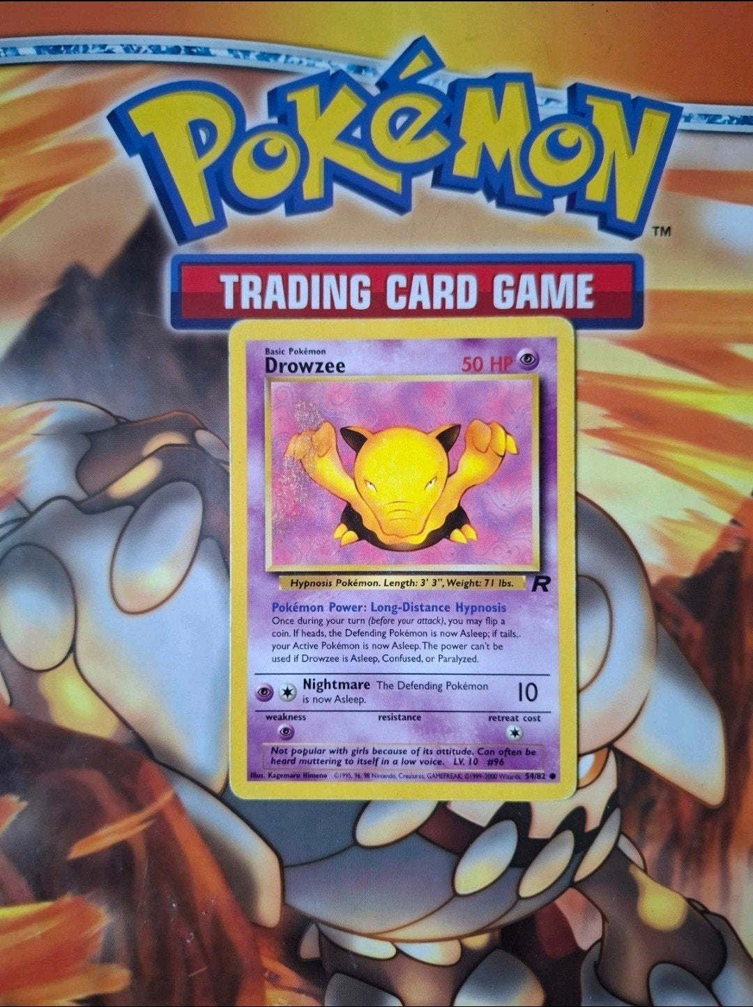 Drowzee 54/82 Team Rocket set pokemon kaart, Ophalen of Verzenden, Gebruikt, Losse kaart