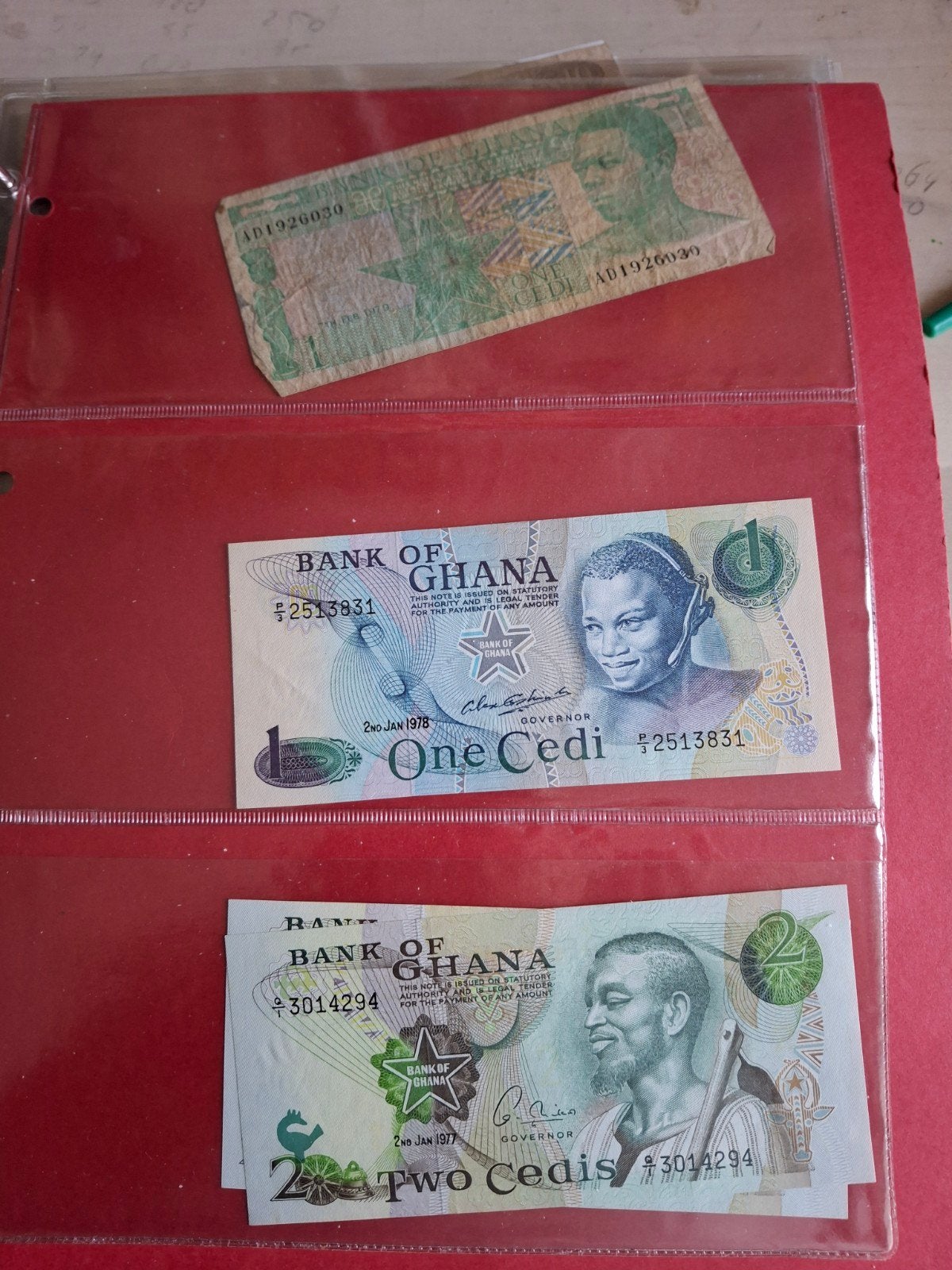 12 biljetten uit Ghana - Diverse Cedis Bankbiljetten, Ophalen of Verzenden, Setje