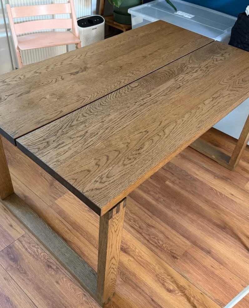 ikea MÖRBYLÅNGA eettafel, 140x85 cm, Ophalen, 50 tot 100 cm, 100 tot 150 cm, Eikenhout