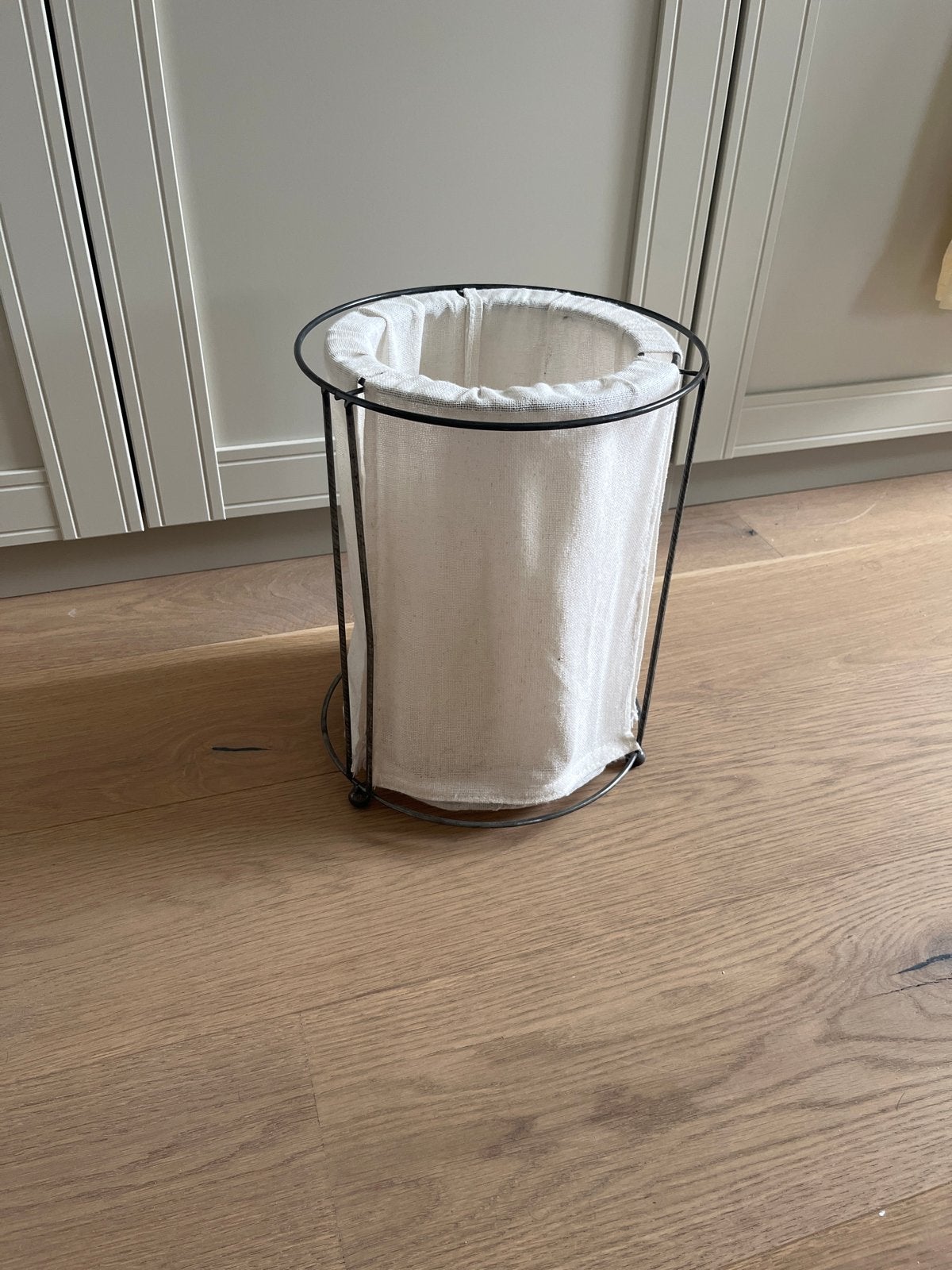 Candle lamp metal and fabric, Ophalen, Gebruikt, Zwart, Metaal