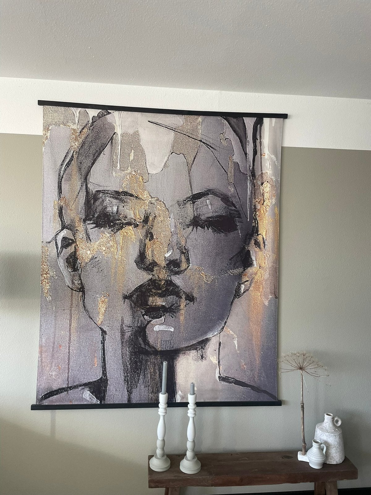 Wandkleed (groot) 1.68 x 1.35 meter, Antiek en Kunst, Ophalen
