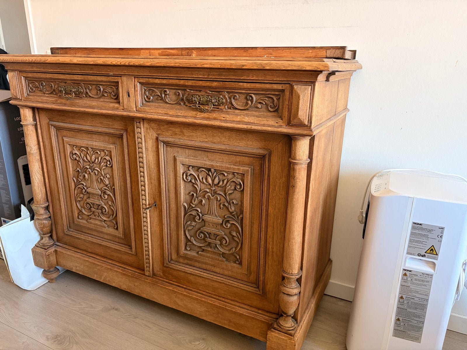Antieke eikenhouten kast Victoriaanse style, Antiek en Kunst, Antiek | Meubels | Kasten, Ophalen