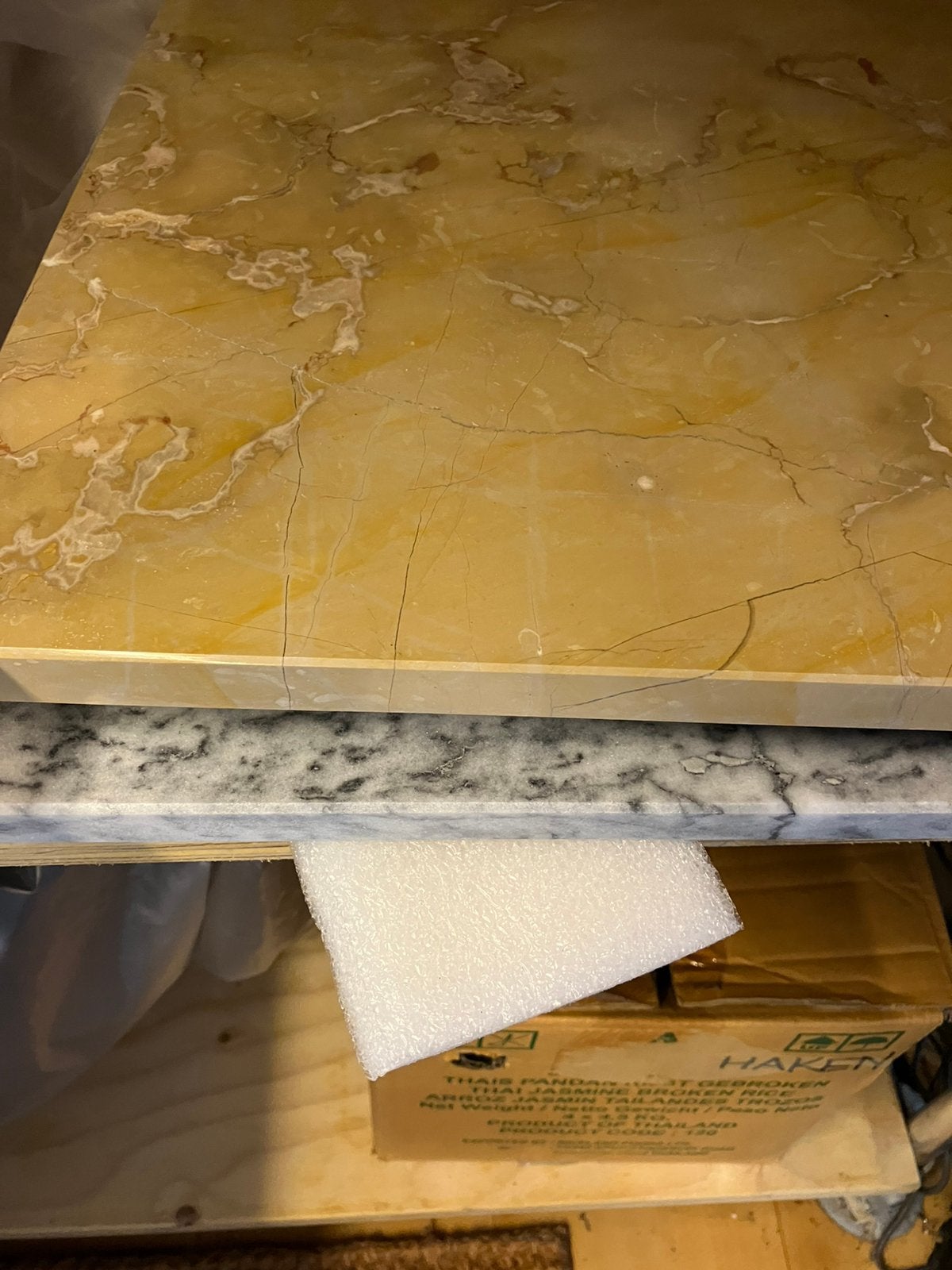 Marmeren plaat 40 x 40 nieuw per stuk, Huis en Inrichting, Woonaccessoires | Overige, Ophalen, Nieuw