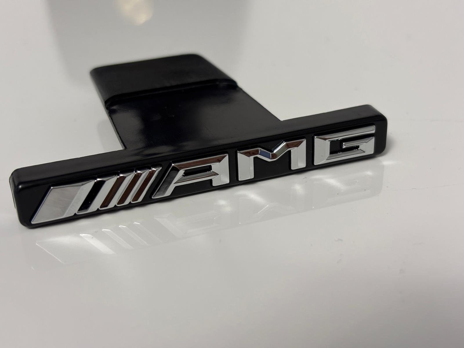 3D AMG Logo Embleem Auto Grille Badge Voor Mercedes Benz, Ophalen