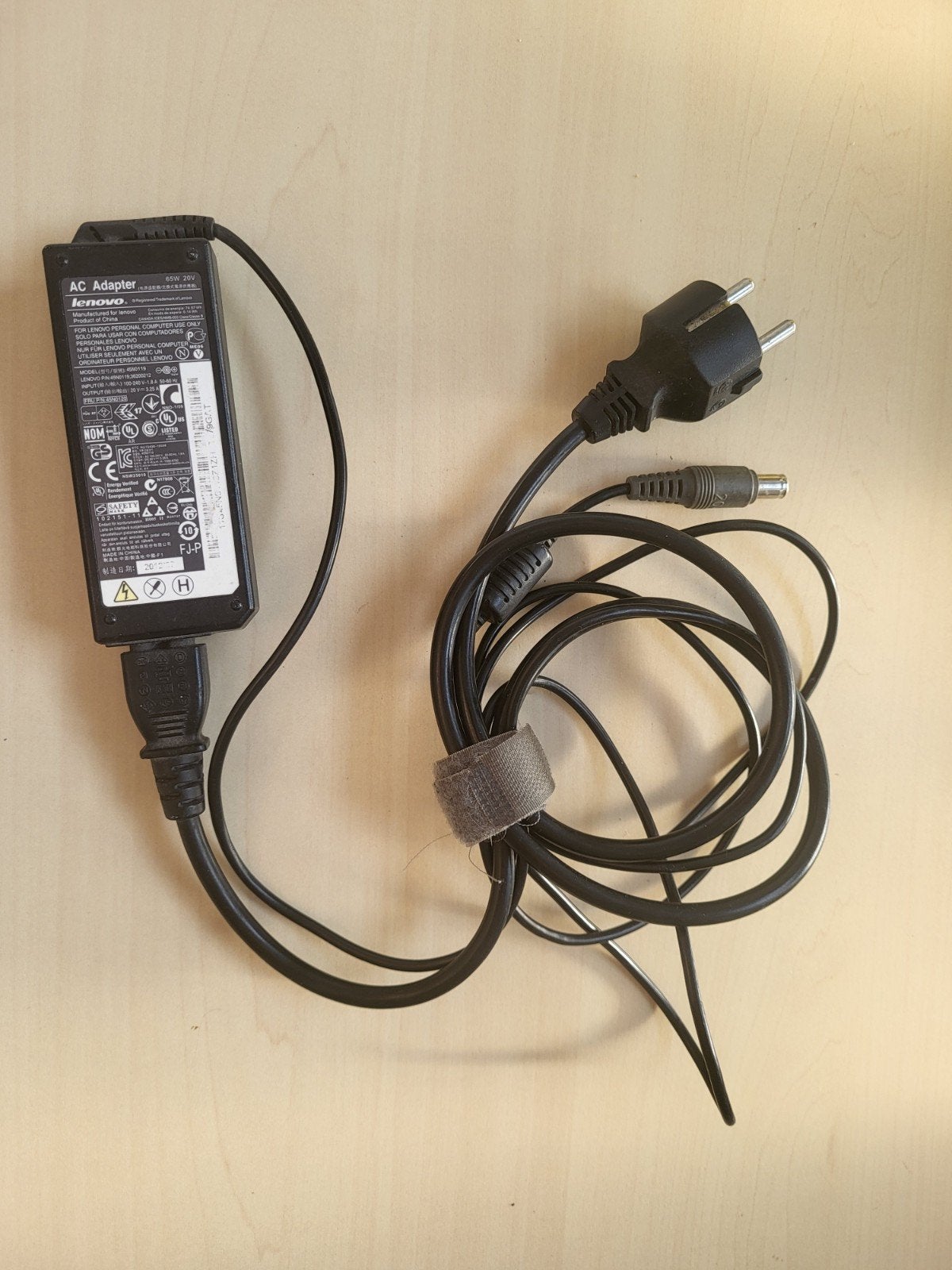 Lenovo AC Adapter 65W 20V - Oplader voor laptop, Computers en Software, Ophalen of Verzenden, Gebruikt, Lenovo
