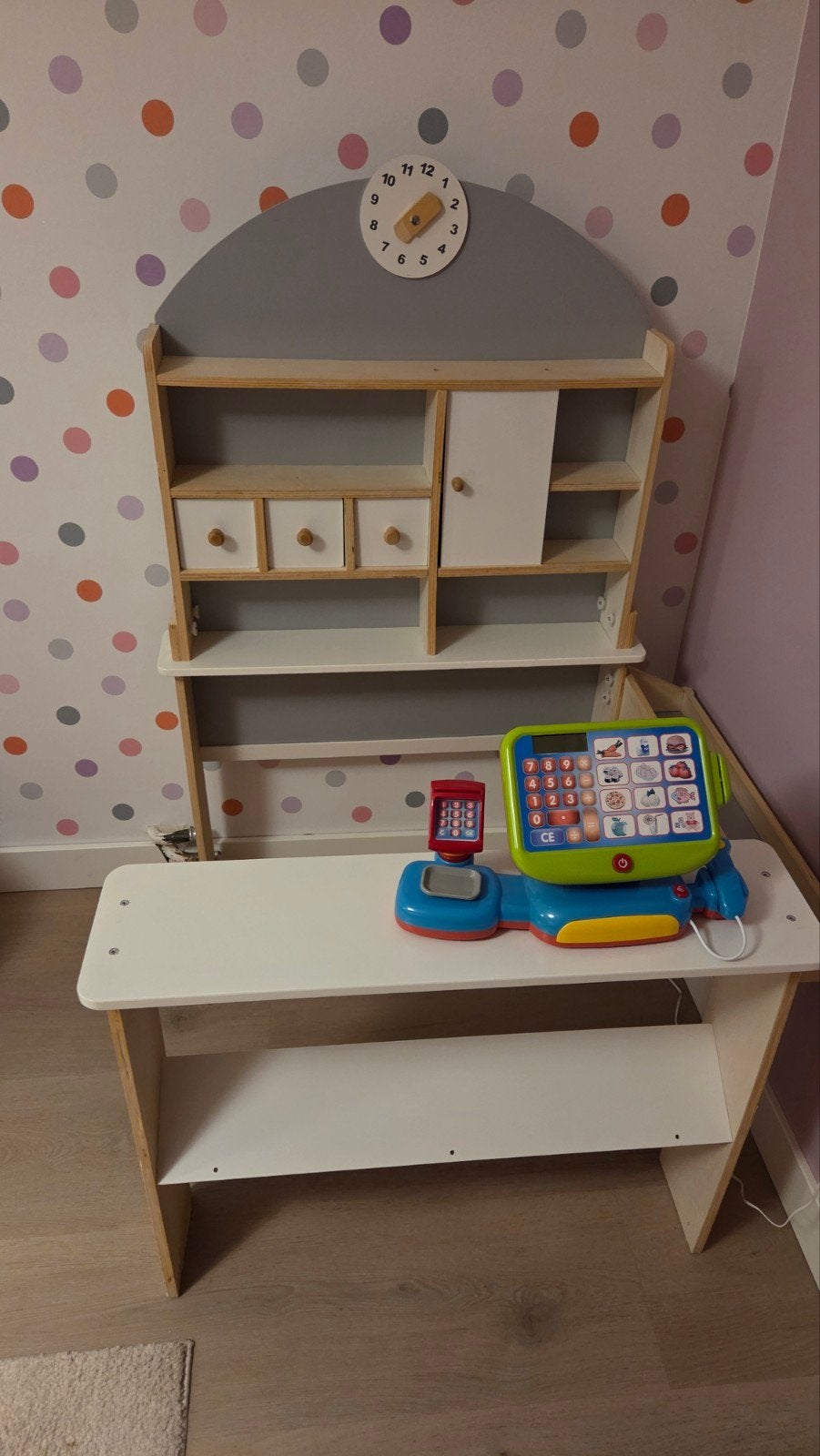 Houten Speelgoed Winkeltje met Kassa, Ophalen, Gebruikt, Jongen of Meisje