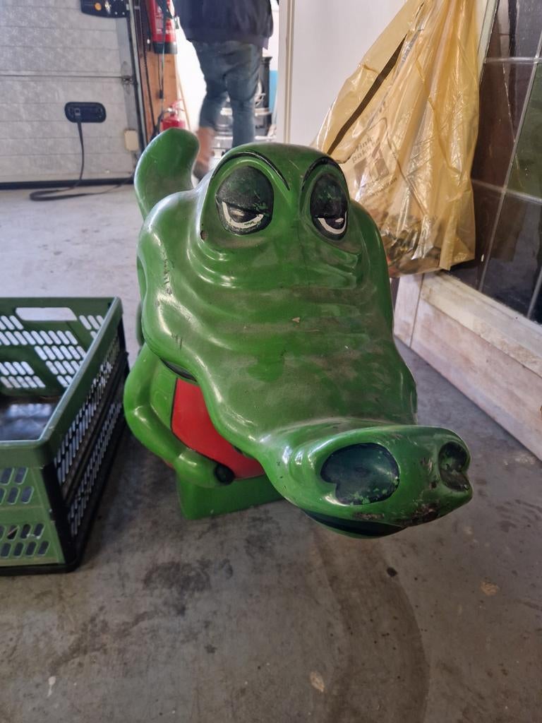 Vintage Krokodil Wipkip Speeltoestel, Ophalen of Verzenden, Gebruikt