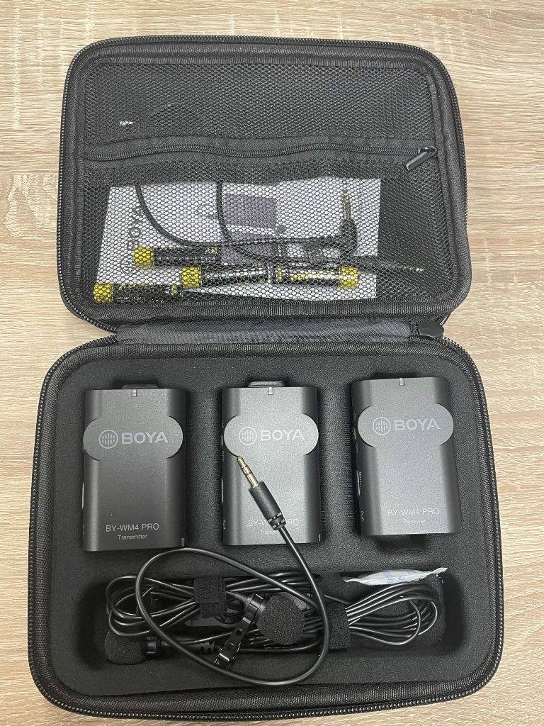 Boya BY-WM4 Pro draadloos microfoonsysteem, Ophalen, Gebruikt, Overige typen, Draadloos