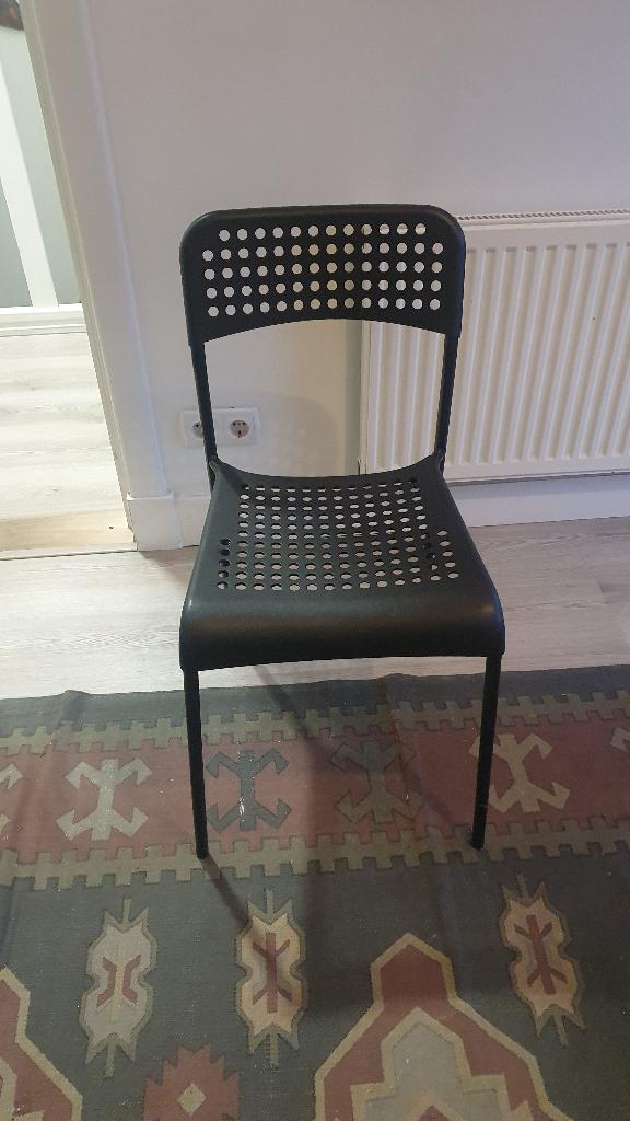 ikea stoel adde zwart, Ophalen, Zwart, Zo goed als nieuw, Eén