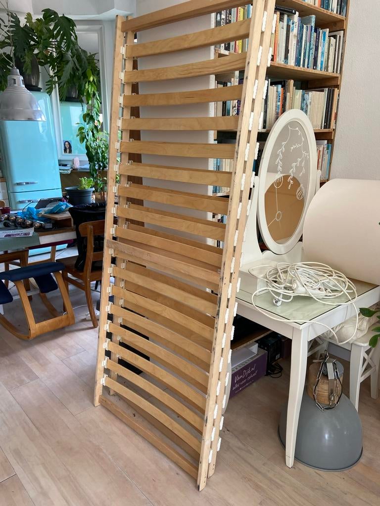 2x IKEA Sultan Mane lattenbodems 80x200 met matras 160x200, Ophalen, Gebruikt, Tweepersoons, Bedbodem