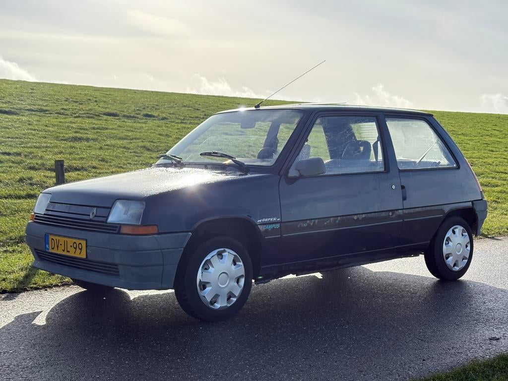 Renault 5 1.4 TR U9 1992 Blauw | dakje | NW APK 10-2027!!!’, Auto's, Voorwielaandrijving, Stof, 4 cilinders, Origineel Nederlands