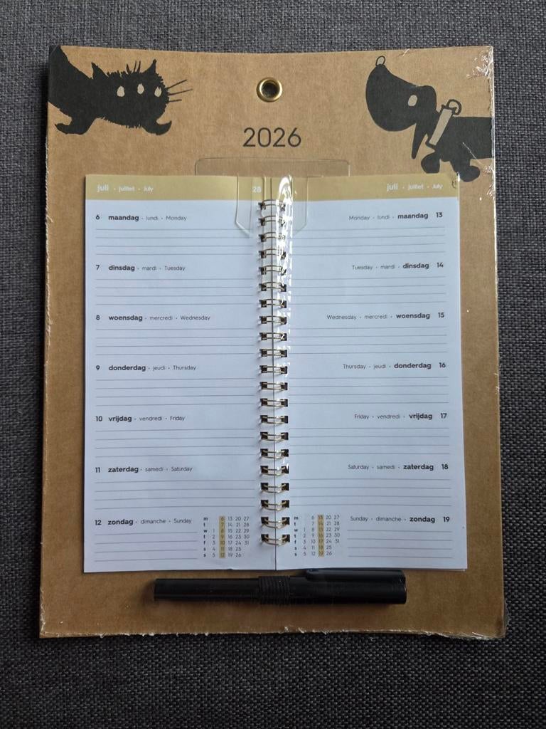 Kalender 2026 Takkie en Siepie Hema, Ophalen of Verzenden, Weekkalender, Nieuw