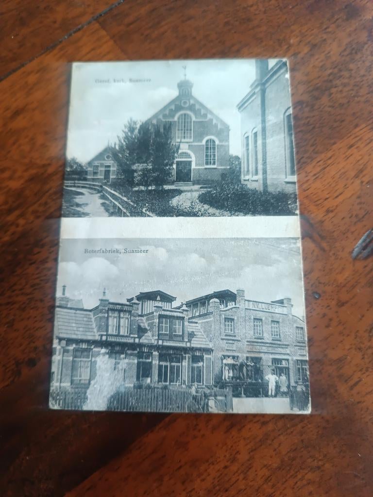 2 luik kaart van Suameer, Verzamelen, Ophalen of Verzenden
