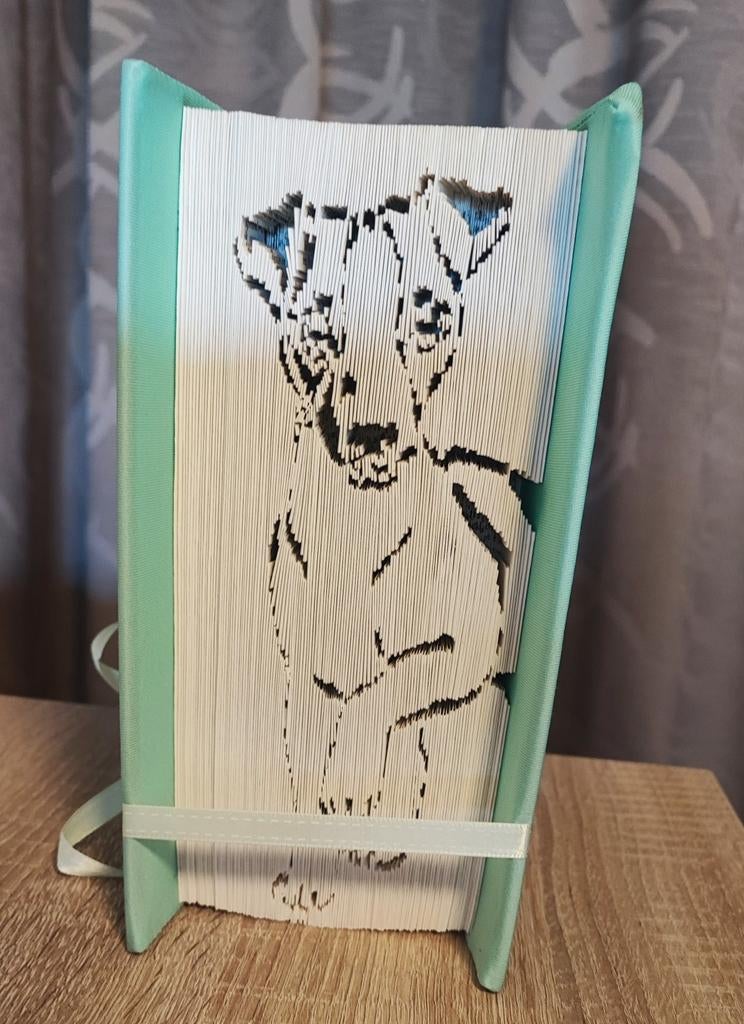 Boek met gevouwen Jack Russel, Ophalen of Verzenden