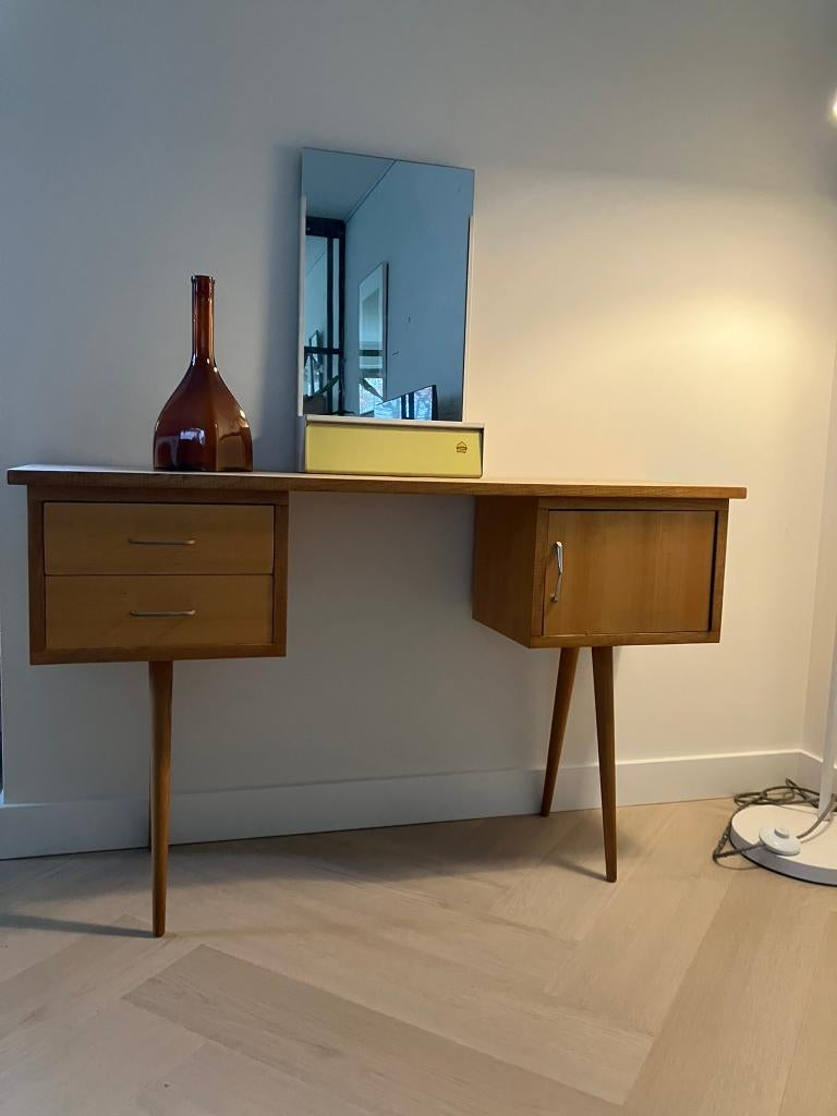 Vintage spiegelkastje met sleutelbakje van Brabantia, Ophalen of Verzenden, Huis en Inrichting