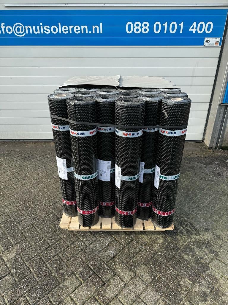 A Kwaliteit mineraal dakbedekking €6,50 pm, Ophalen, Overige materialen, Info@dakrollengigant.nl, Zwart