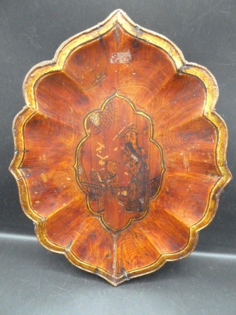 Antiek Chinees houten dienblad 20e eeuw, Ophalen of Verzenden