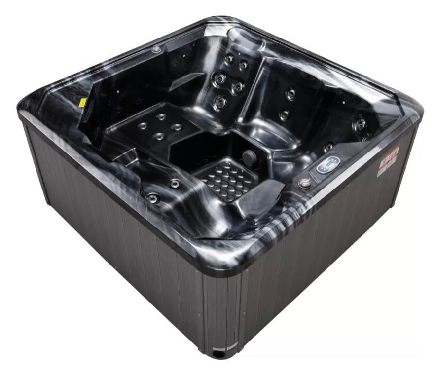 Jacuzzi nieuw 5 pers met 2 ligplekken €5450,-, Ophalen of Verzenden, Nieuw, Trap, Vast