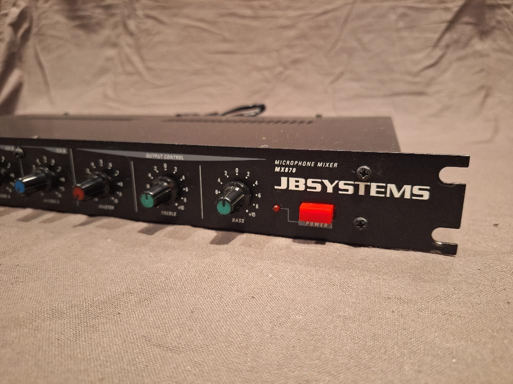 JB Systems Microfoonmixer MX870 – getest & werkend, Ophalen of Verzenden, Gebruikt, Audio