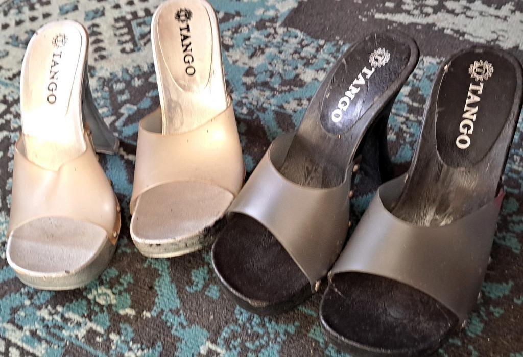 Schoenen 2 paar, maat 39, Ophalen, Tango, Zwart, Dansschoenen