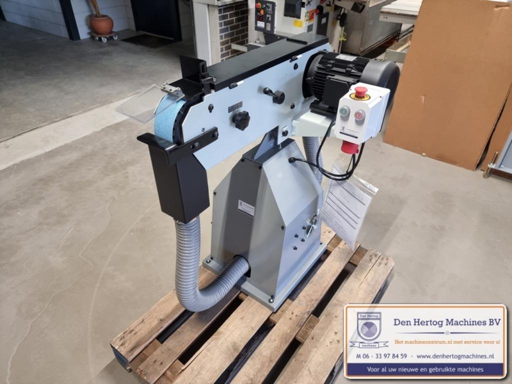 Bandslijpmachine met afzuiging 75x2000 Wisent BSMA75 400V, Ophalen of Verzenden, Gebruikt, 1200 watt of meer, Bandschuurmachine