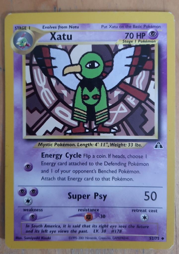 XATU - POKÉMON KAART 52/75, Ophalen of Verzenden, Nieuw