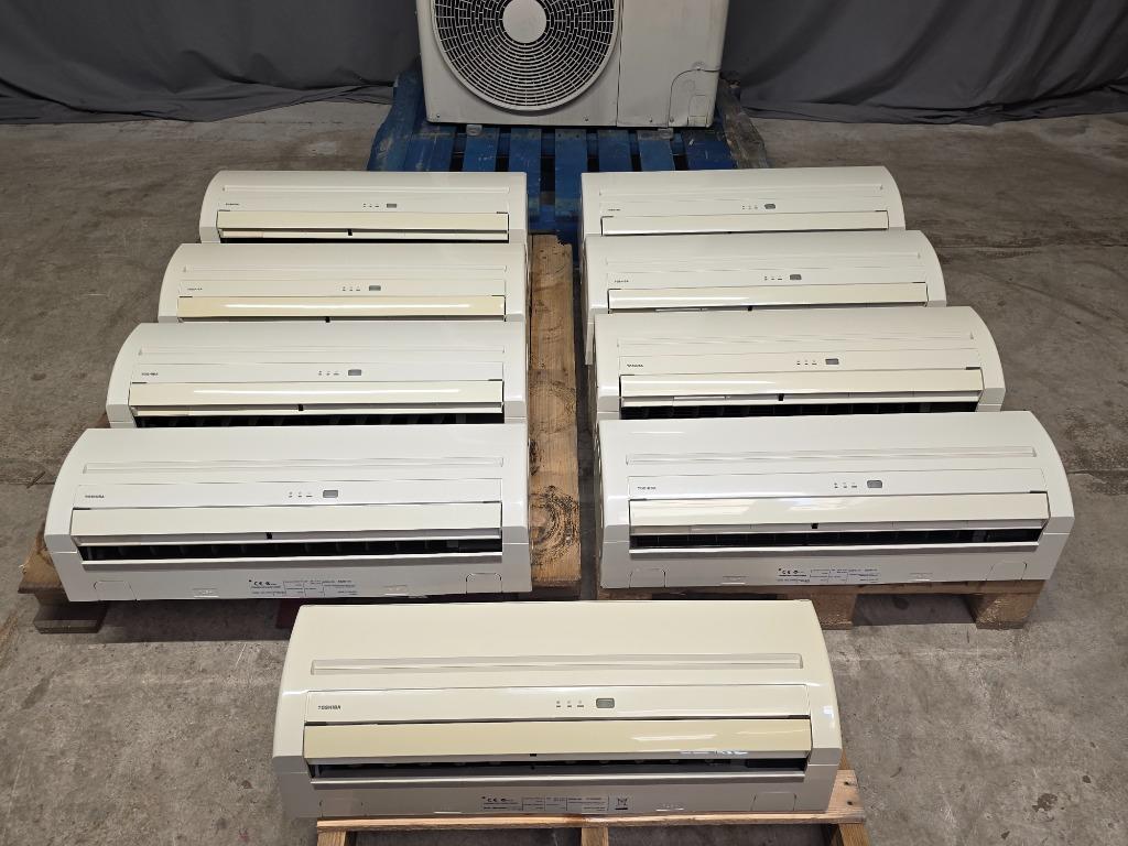 Refurbished 9x wand airco Toshiba Mini SMMS VRF 15,5 kW, Koelen en Ontvochtigen, Timer, Refurbished, 3 snelheden of meer