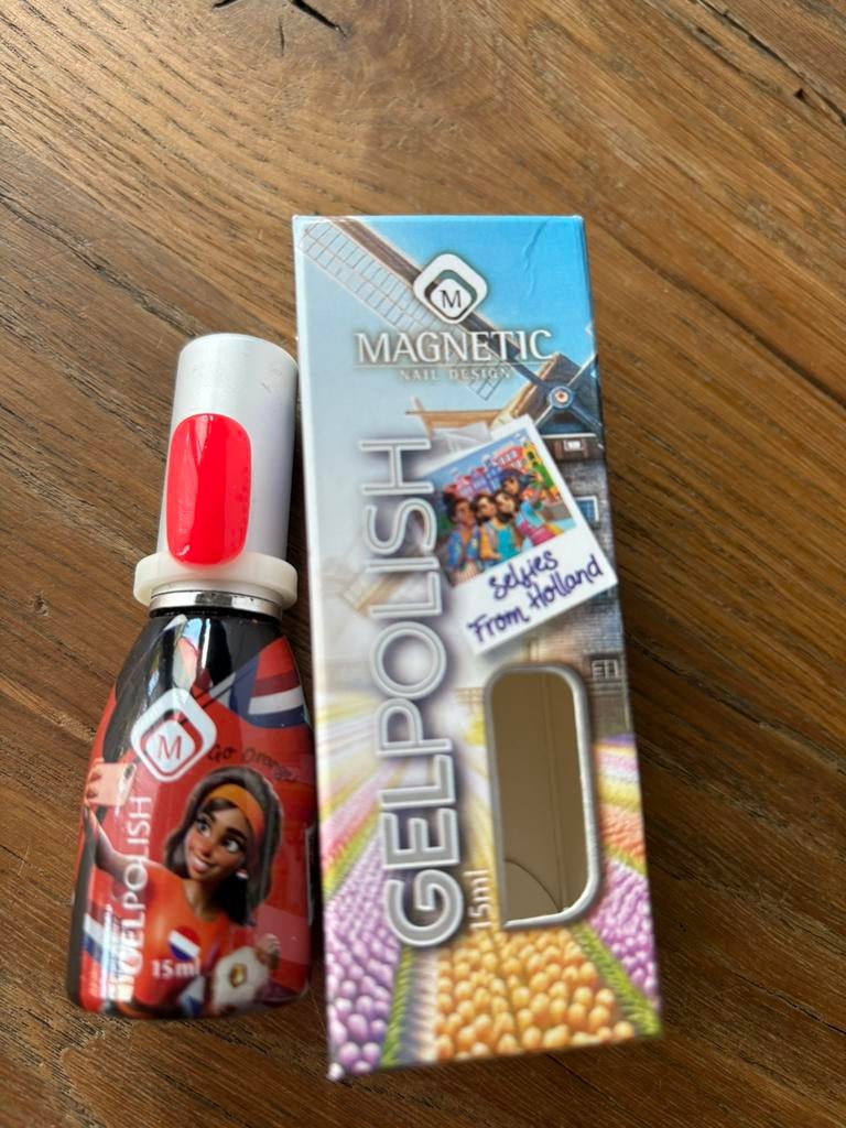 Magnetic Gelpolish Go Orange TPO vrij, Sieraden, Tassen en Uiterlijk, Oranje, Ophalen of Verzenden, Zo goed als nieuw, Handen en Nagels