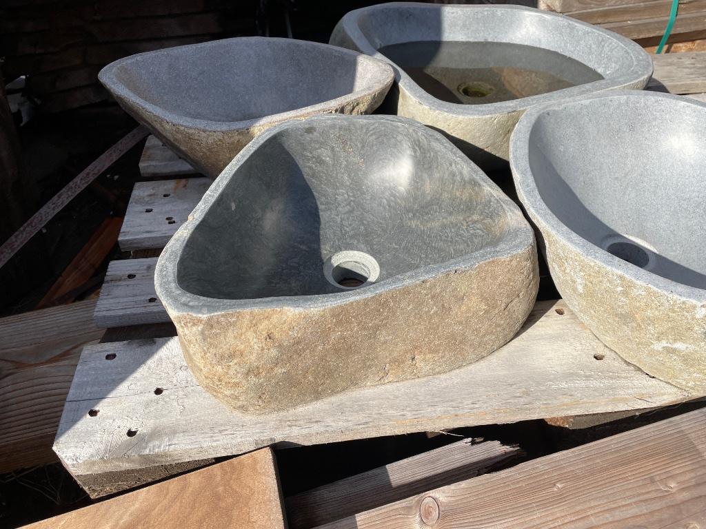 Waskommen wasbak Riverstone 150 stuks op  voorraad, Ophalen, Overige typen, Nieuw, 50 tot 100 cm