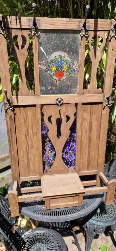 Mooi houten bovendeel van een Franse Kapstok(brocante), Gebruikt, 100 tot 150 cm, Hout, Ophalen