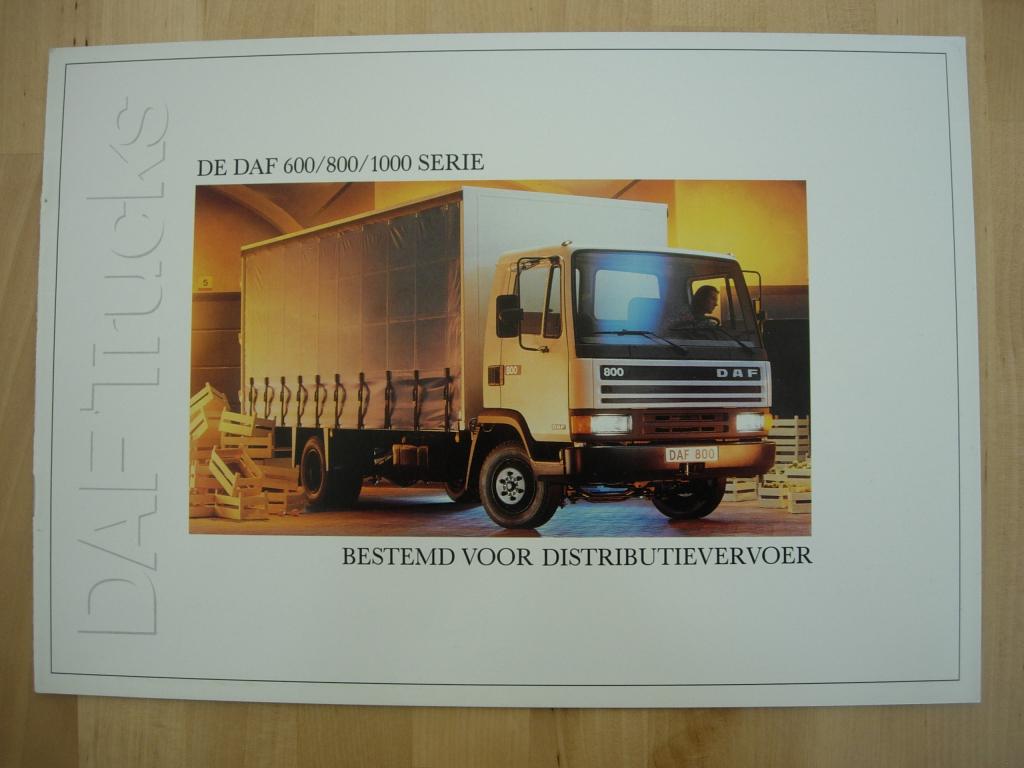 DAF 600 / 800 / 1000 Brochure ca 1987, Boeken, Auto's | Folders en Tijdschriften, Zo goed als nieuw, Overige merken, Ophalen of Verzenden