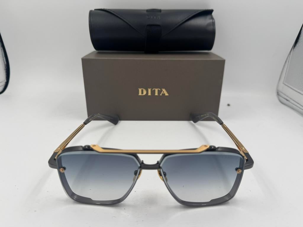 Dita Mach-Six ‘Grey-Gold’, Sieraden, Tassen en Uiterlijk, Zonnebrillen en Brillen | Heren, Overige merken, Zonnebril, Overige kleuren