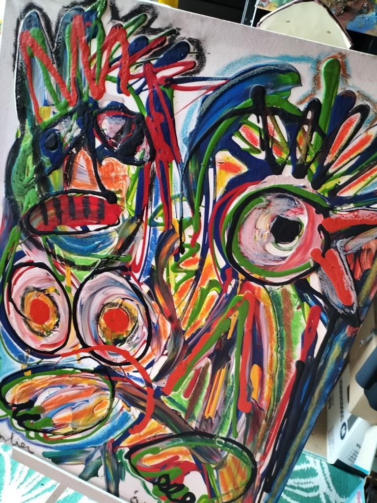 Abstract Jacob Kanbier! 1949/2020..Bieden!!, Antiek en Kunst, Ophalen