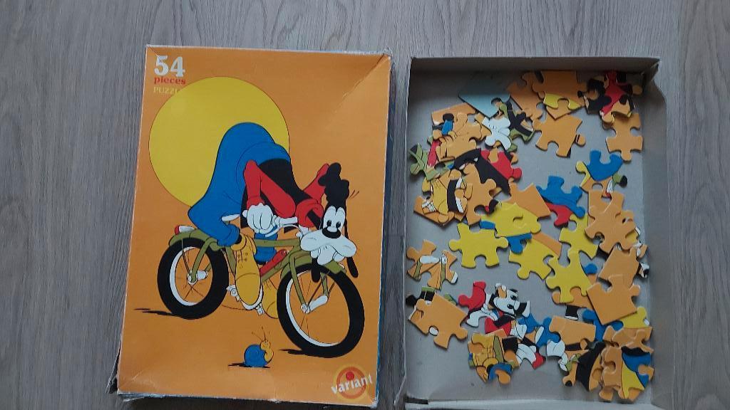 Nostalgische puzzel Walt Disney, Ophalen of Verzenden, Overige figuren, Gebruikt, Overige typen