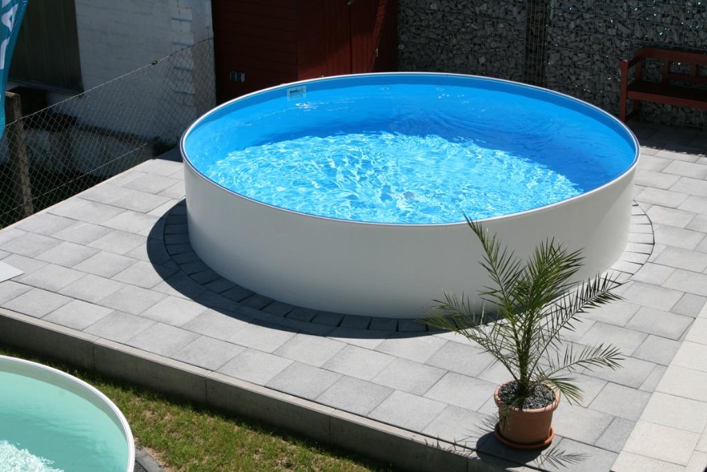 Metalen zwembad opbouw / inbouw, Tuin en Terras, Zwembaden, 120 cm of meer, Ophalen of Verzenden, Ovaal, 300 cm of meer