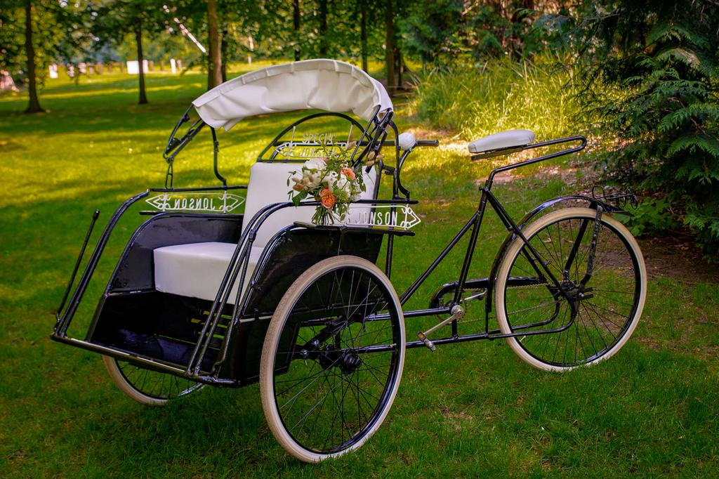 Trouwfiets / Riksja huren, Ophalen, Zo goed als nieuw, 2 kinderen