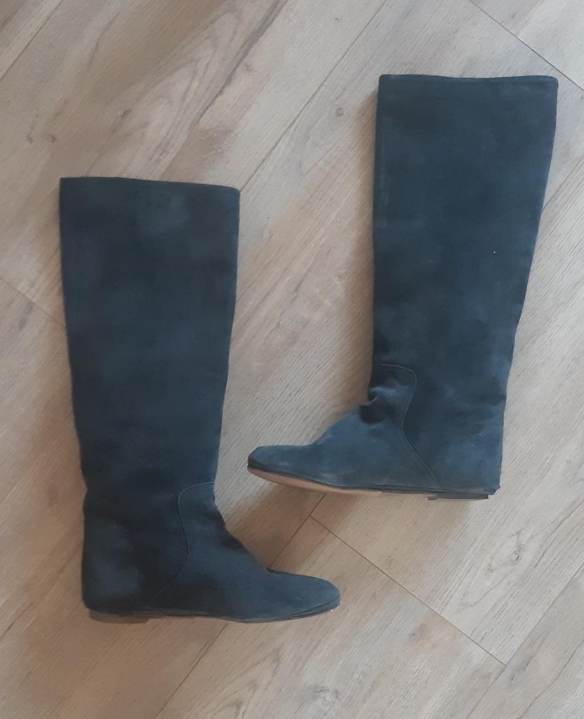Isabel Marant Knie Laarzen - Maat 37, Kleding | Dames, Schoenen, Zo goed als nieuw, Hoge laarzen, Grijs, Ophalen of Verzenden