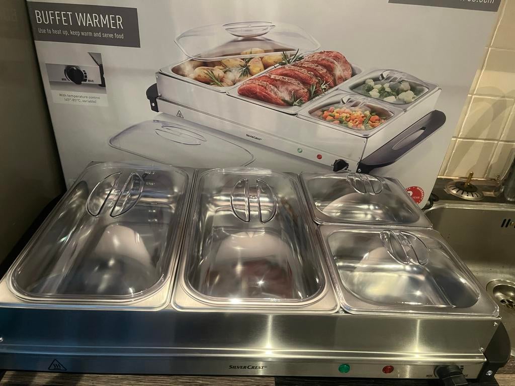 Nieuwe buffetwarmer - Ideaal voor feestjes!, Ophalen of Verzenden, Nieuw, Elektrisch